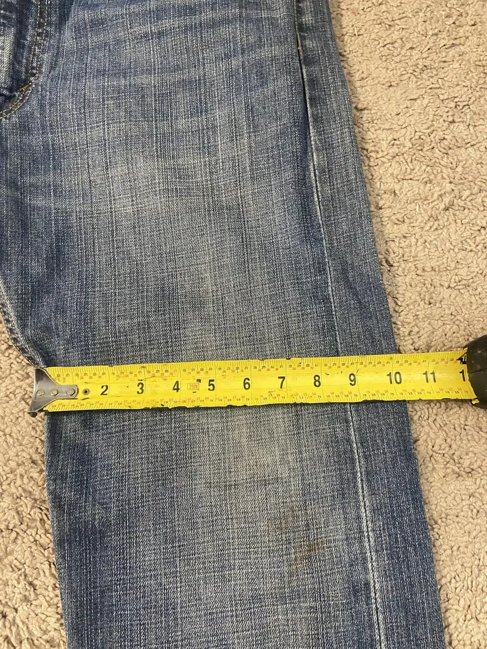 Levis 505 Jeans Mens 36x30 Blue Denim Straight Leg Regular Fit Zip Fly Classic